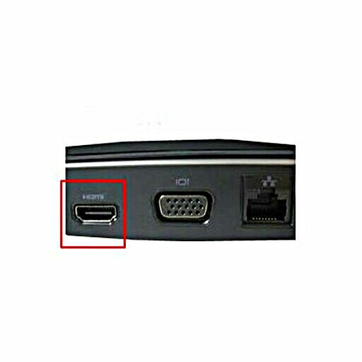 Kannettavan tieto koneen HDMI~portti
