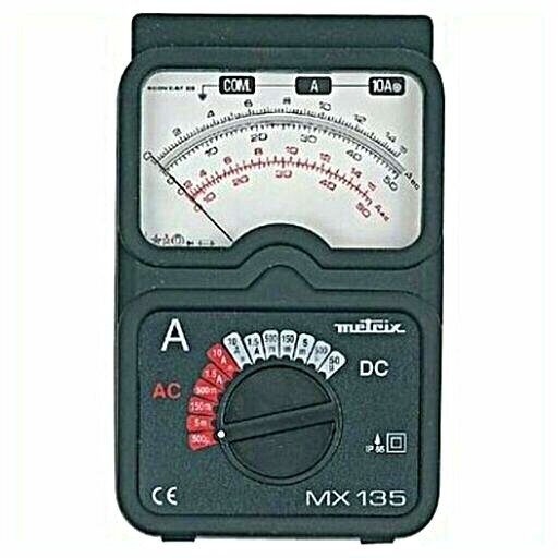 Un amperímetro es un dispositivo para medir la intensidad de una corriente eléctrica en un circuito.
