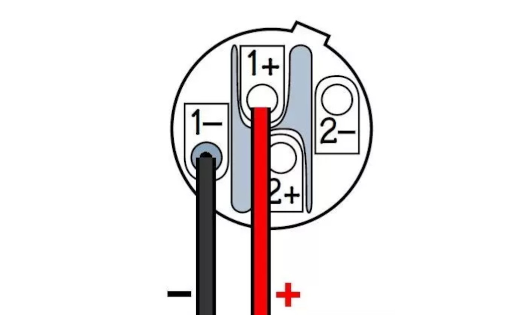 Speakon 2-point connection
