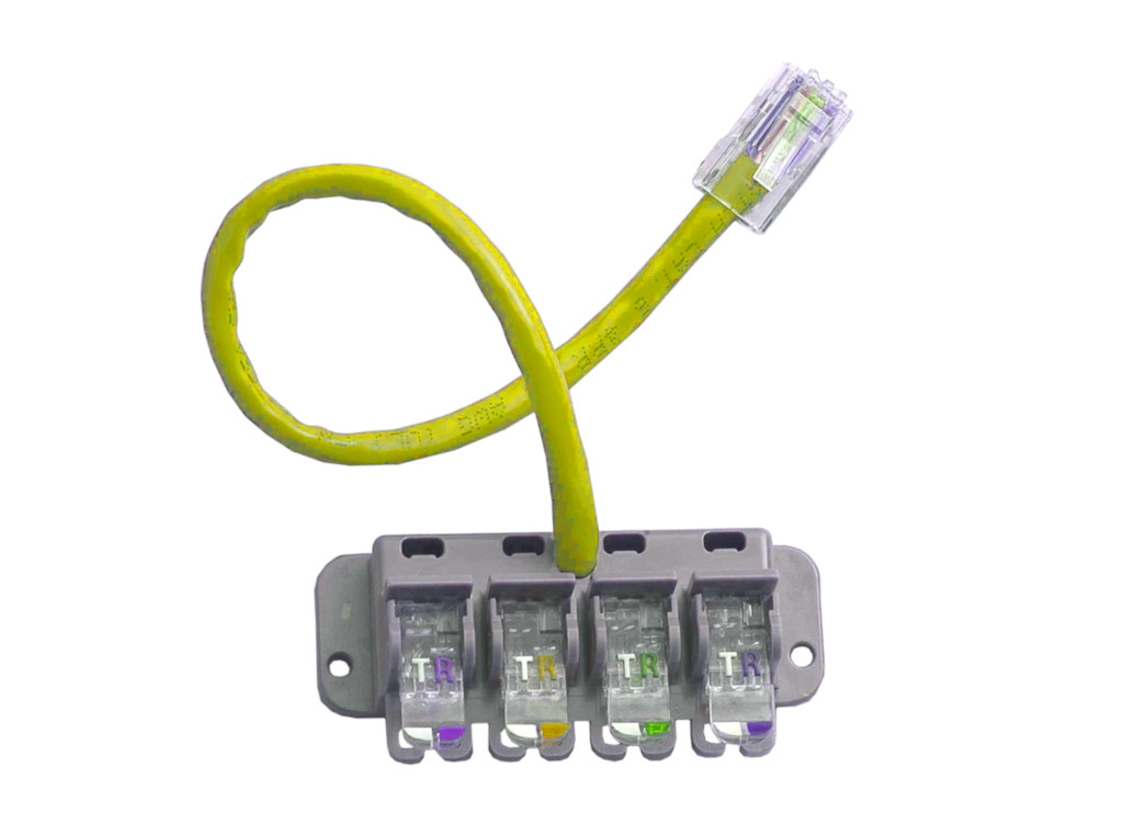 Multiple connections on a single cable.
