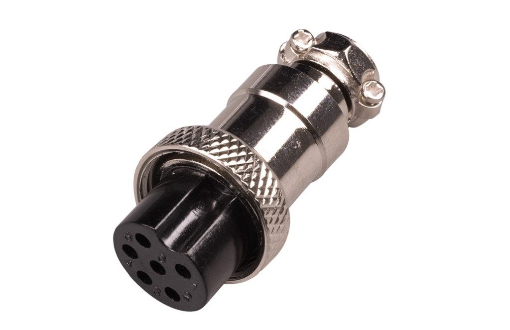 Hosiden 6-pin ស្រី connector.
