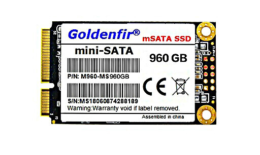 Mini-SATA on SATA-protokollan mukauttaminen Netbooksin osalta
